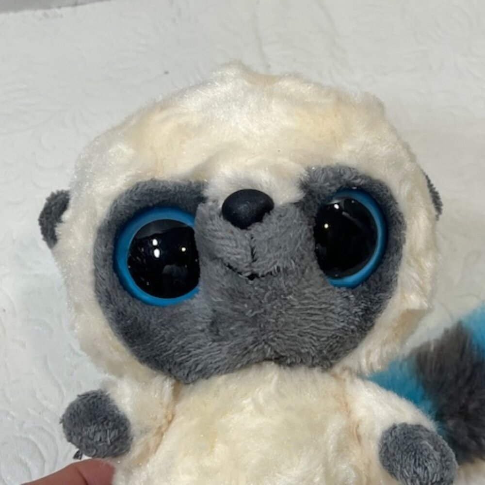 Yoohoo & Friends Ivory/Gray Lemur Long Tail Plush Soft Stuffed Animal Toy 5" - Picture 7 of 10